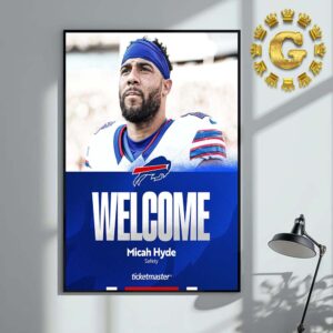 Buffalo Bills Welcome Micah Hyde Safety NFL Home Decor Poster Canvas