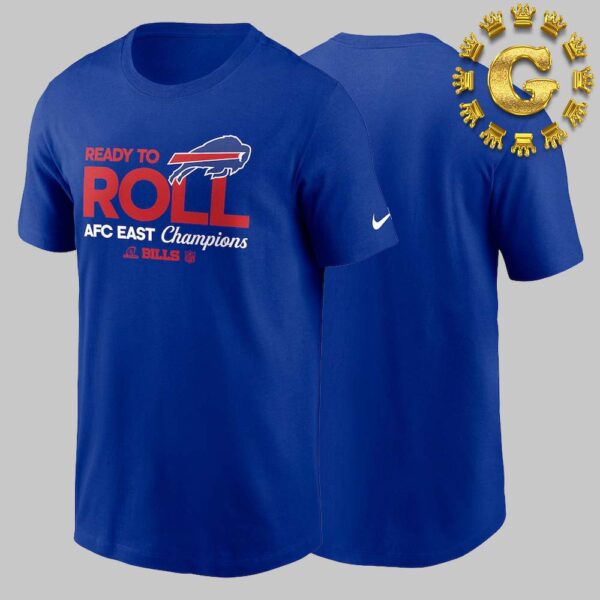 Buffalo Bills X Nike 2024 AFC East Division Champions Locker Room Trophy Collection Unisex T-Shirt