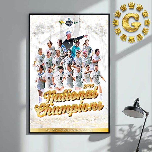 Cal Poly Pomona Broncos Are 2024 National Champions NCAA Home Decor Poster Canvas