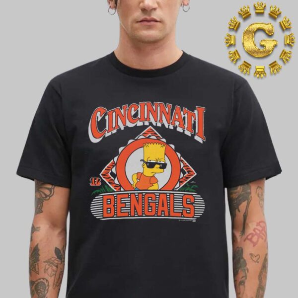 Cincinnati Bengals X The Simpsons Homage Bart Simpson Unisex T-Shirt