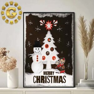 Cleveland Browns Merry Christmas NFL 2024 Home Decor Poster Canvas