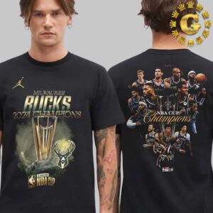 Congrats Milwaukee Bucks 2024 Emirates NBA Cup Champions Two Sides Unisex T-Shirt