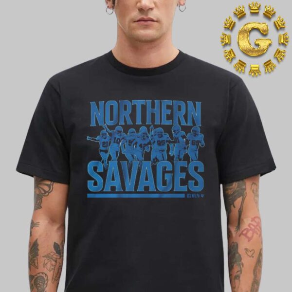 Detroit Lions Football Northern Savages NFL Unisex T-Shirt