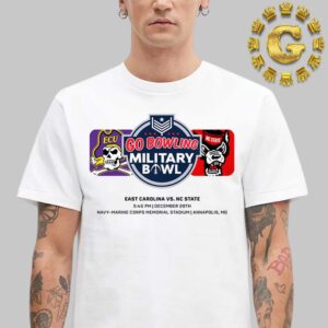 East Carolina Pirates Vs NC State Wolfpack 2024 Go Bowling Military Bowl At Navy Marine Corps Memotial Stadium In Annapolis MD On December 28th Unisex T-Shirt