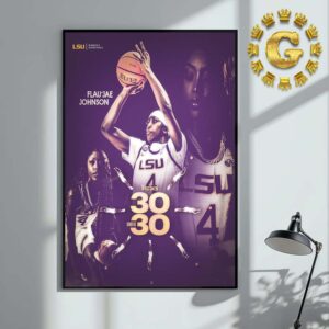 Flaujae Johnson LSU Women’s Basketball 2025 Forbes 30 Under 30 Home Decor Poster Canvas