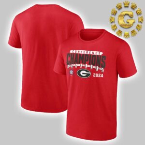 Georgia Bulldogs 2024 SEC Football Conference Champions Endzone Rush Unisex T-Shirt