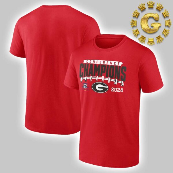 Georgia Bulldogs 2024 SEC Football Conference Champions Endzone Rush Unisex T-Shirt