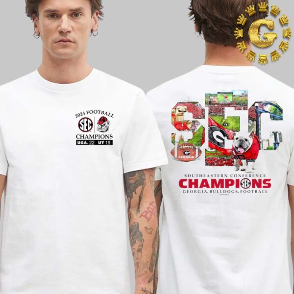 Georgia Bulldogs 2024 SEC Football Conference Champions Score Unisex T-Shirt