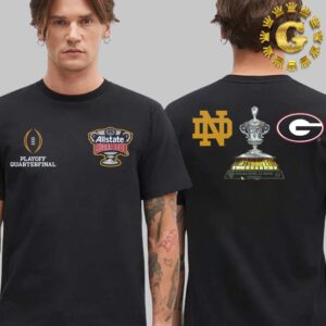 Georgia Bulldogs Football Vs Notre Dame Fighting Irish Football Allstate Sugar Bowl 2024 Unisex T-Shirt