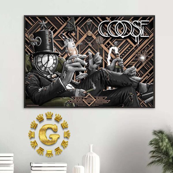 Goose The Band Event Poster In Austin Texas At Moody Center On December 30 And 31 2024 Home Decor Poster Canvas