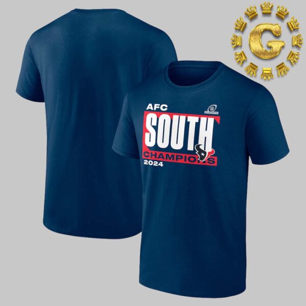 Houston Texans 2024 AFC South Division Champions Conquer NFL Unisex T-Shirt