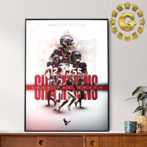 Houston Texans Are AFC South Champions 2024 NFL Home Decor Poster Canvas