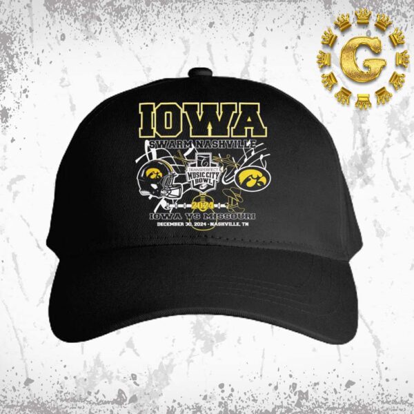 Iowa Hawkeyes Football 2024 Transperfect Music City Bowl Classic Cap Hat Snapback