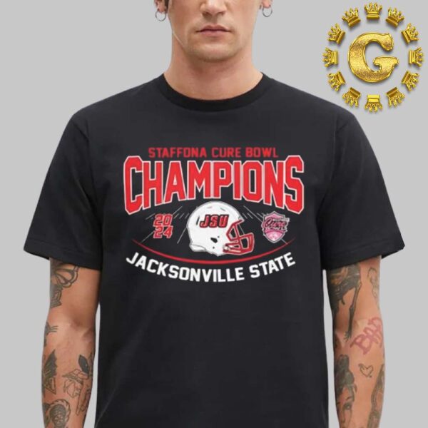 Jacksonville State Gamecocks Football Staff DNA Cure Bowl Champions 2024 Unisex T-Shirt