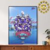 James Madison Dukes Football Boca Raton Bowl Victory At The Beach 2024 Home Decor Poster Canvas