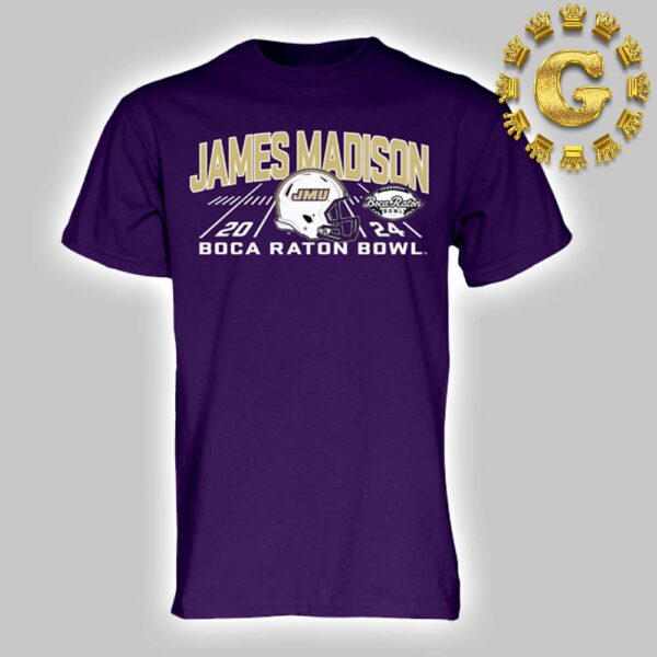 James Madison University Football 2024 Boca Raton Bowl Unisex T-Shirt