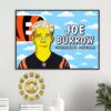 Ja Marr Chase Cincinnati Bengals The Simpsons Simpsons Characters NFL Home Decor Poster Canvas