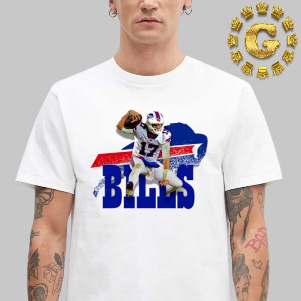 Josh Allen Buffalo Bills Hurdle Art NFL 2024 Unisex T-Shirt