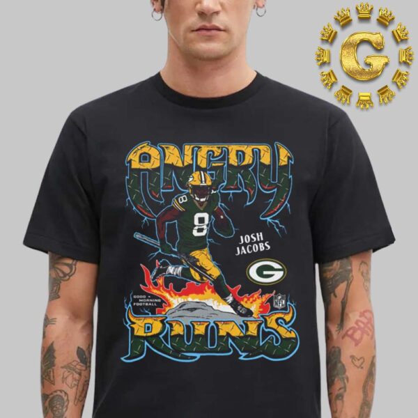 Josh Jacobs Green Bay Packers Angry Runs 2024 NFL Unisex T-Shirt