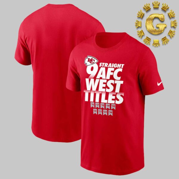 Kansas City Chiefs X Nike Nine-Straight AFC West Division Champions Our Time Is Now Unisex T-Shirt