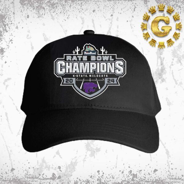 Kansas State Wildcats Football Are 2024 Rate Bowl Champions Classic Cap Hat Snapback