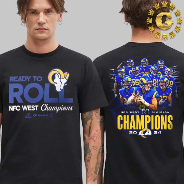 Los Angeles Rams 2024 NFC West Division Champions NFL Two Sides Unisex T-Shirt