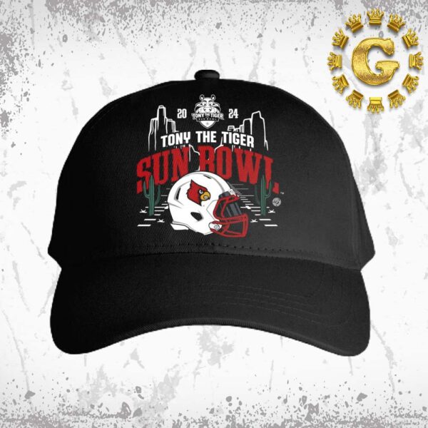 Louisville Cardinals Football 2024 Tony The Tiger Sun Bowl Helmet Classic Cap Hat Snapback