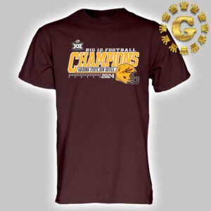 Maroon Arizona State Sun Devils 2024 Big 12 Football Conference Champions Unisex T-Shirt