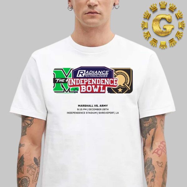 Marshall Thundering Herd Vs Army Black Knights 2024 Radiance Technologies Independence Bowl At Independence Stadium In Shreveport LA On December 28th Unisex T-Shirt