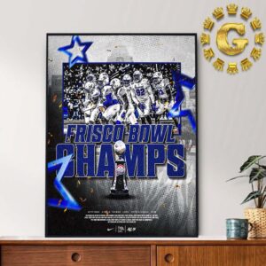 Memphis Tiger Football Are  Scooter’s Coffee Frisco Bowl Bowl Champions 2024 Home Decor Poster Canvas