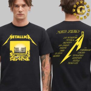 Metallica M72 Album Cover 2023 2024 Tour Dates List Two Sides Unisex T-Shirt