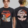 Metallica M72 Album Cover 2023 2024 Tour Dates List Two Sides Unisex T-Shirt