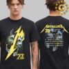 Metallica M72 Shattered 2023 2024 Tour Dates List Two Sides Unisex T-Shirt