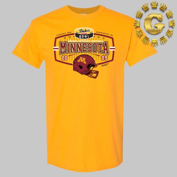 Minnesota Golden Gophers Football 2025 Duke’s Mayo Bowl 2 Team Unisex T-Shirt