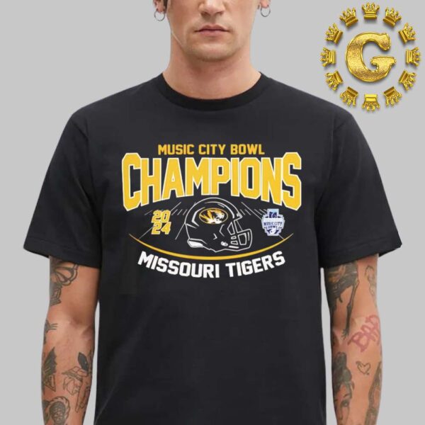 Mizzou Tigers Football 2024 Transperfect Music City Bowl Champion Unisex T-Shirt