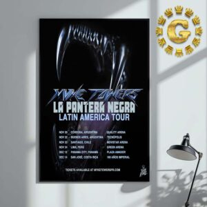 Myke Towers La Pantera Negra Latin America Tour Schedule Home Decor Poster Canvas