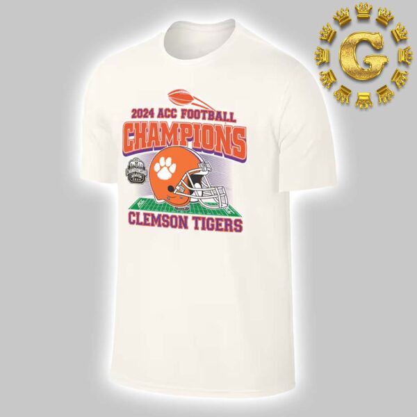 Clemson Tigers 2024 ACC Football Conference Champions Helmet Unisex T-Shirt