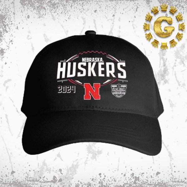 Nebraska Cornhuskers Football Bad Boy Mowers Pinstripe Bowl 2024 Classic Cap Hat Snapback