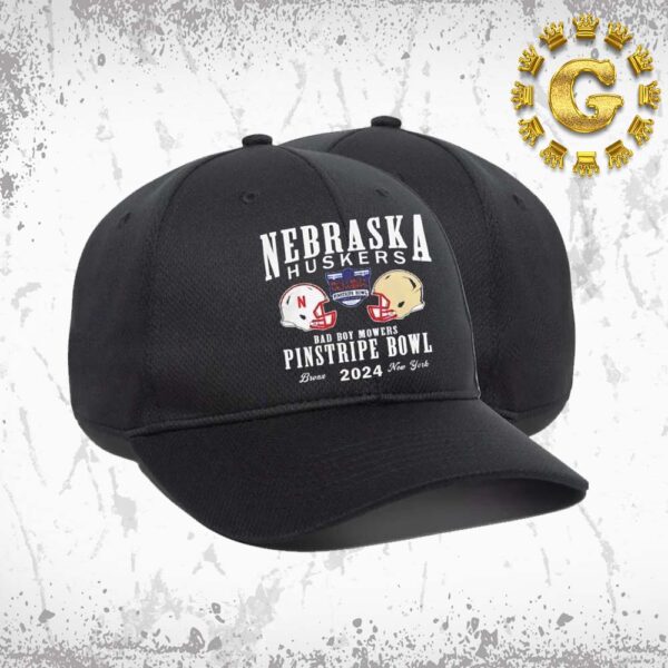 Nebraska Cornhuskers Football Vs Boston College Eagles Football 2024 Bad Boy Mowers Pinstripe Bowl Classic Cap Hat Snapback