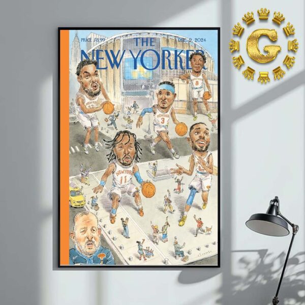 New York Knicks On The New Yorker Magazine On December 9th 2024 Home Decor Poster Canvas