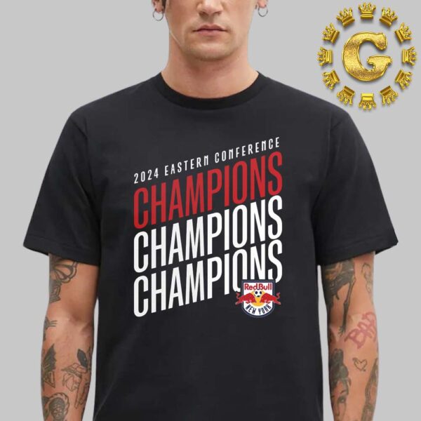 New York Red Bulls Black 2024 MLS Eastern Conference Champions Unisex T-Shirt