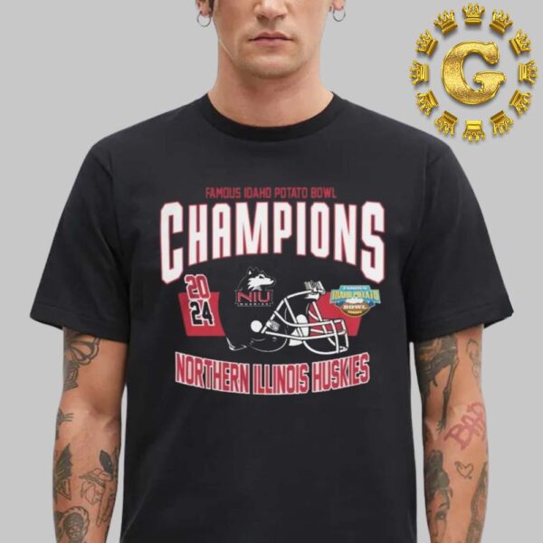 Northern Illinois Huskies Football 2024 Famous Idaho Potato Bowl Champions Unisex T-Shirt