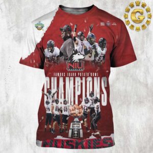 Northern Illinois Huskies Football Are Famous Idaho Potato Bowl Champions 2024 All Over Print Shirt