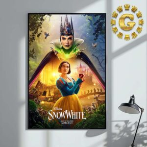 Official Poster For The Snow White Live Action Movie Only In Theaters March 21th 2025 Home Decor Poster Canvas