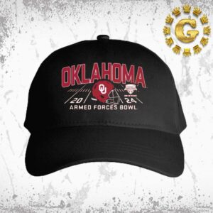 Oklahoma Sooners Football 2024 Lockheed Martin Armed Forces Bowl Helmet Classic Cap Hat Snapback