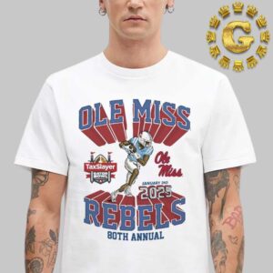 Ole Miss Rebels 80th Annual 2025 Tax Slayer Gator Bowl Game Day Unisex T-Shirt