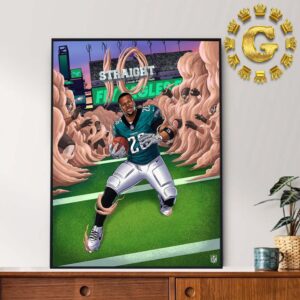 Philadelphia Eagles Brian Dawkins 10 Straight Wins NFL 2024 Home Decor Poster Canvas