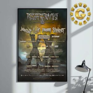 Resurrection Fest EG 2025 Poster 20th Anniversary Forever In Galicia Spain On 25-28 June 2025 Home Decor Poster Canvas