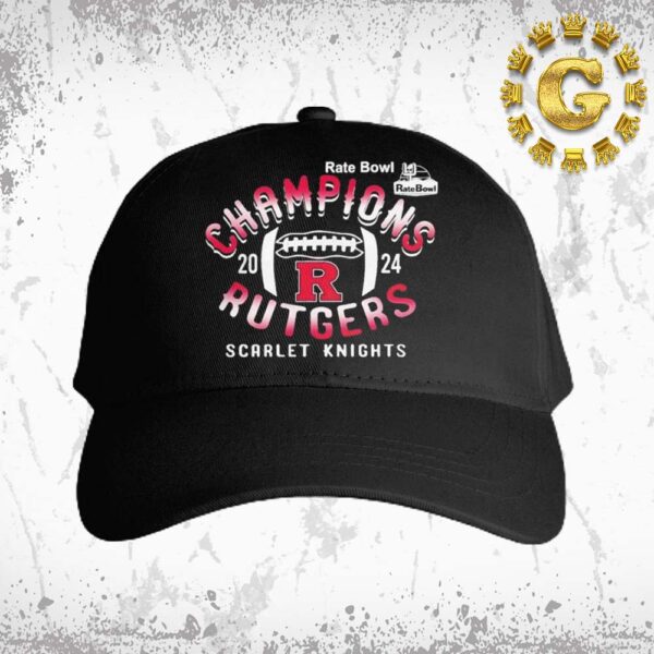 Rutgers Scarlet Knights 2024 Rate Bowl Champions Classic Cap Hat Snapback