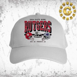 Rutgers Scarlet Knights Football Vs Kansas State Wildcats Football 2024 Rutgers Rate Bowl Helmet Classic Cap Hat Snapback